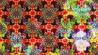 Çiçek kompozisyonu, el boyası, hassas şablon. Sevgililer günü ve tebrik kartı konsepti için şık bir davetiye. Üst manzara, yumuşak stil. Kırmızı renkte manzaralı çiçek deseni.