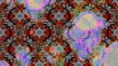 Renkli Yaz Temalı eskiz kalıbı. Düz Çiçek Elementleri Tasarımı. Raster illüstrasyonundaki çiçek desenli çizim. Çiçekler gri, kahverengi ve nötr renklerde.