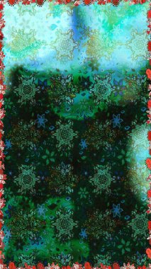 Çiçekli bahar çiçekleri. Küçük çiçekte güzel bir desen. Moda baskıları için zarif bir şablon. Motley illüstrasyonu. Küçük renkli çiçekler..