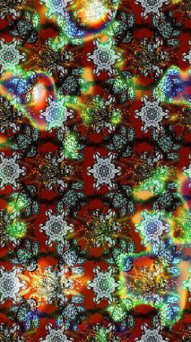 Suluboya çiçekli çiçek deseni. Kahverengi, yeşil ve gri renklerde güzel bir tekstil. Raster illüstrasyonu.