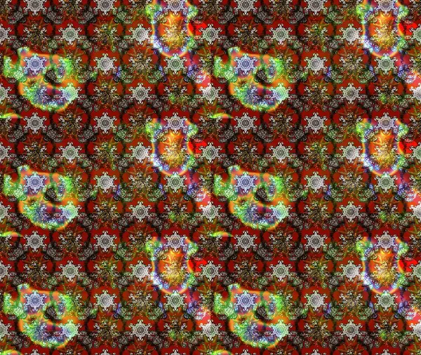 Raster illüstrasyonu. Kahverengi renklerde bahar çiçekleri. Çiçek ve yapraklı karalama şeklinde Raster çiçek deseni.