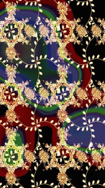 Eskiz arkaplan modeli. Suluboya, elle çizilmiş. Raster - stok. Vadinin çiçekleri siyah, bej ve kırmızı renklerde.