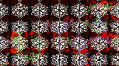 Siyah renklerde. Taslak dekoratif arka plan, çiçek mandala. Çiçek. Raster illüstrasyonu.