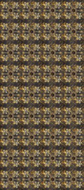 Raster klasik barok çiçeksiz altın desenli. Süslü dekorasyon. Lüks, kraliyet ve Viktorya dönemi konsepti. Altından elementlerle bej, kahverengi ve gri renklerde altın desen.