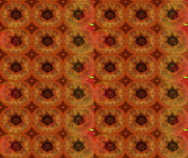 Kabile sanatı boho baskısı, klasik çiçek arkaplanı. Arkaplan dokusu, duvar kağıdı, kahverengi renkli çiçek teması. Soyut etnik raster çizim kalıbı.