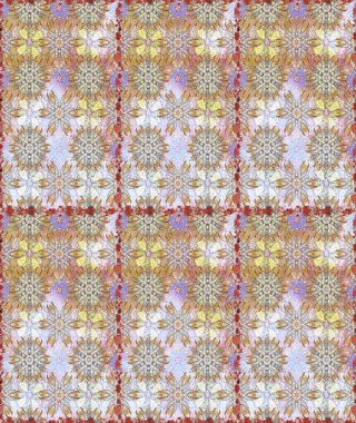 Çiçek deseni. Raster illüstrasyonu. Renkli Bahar Temalı Kusursuz Arkaplan. Kusursuz Chichi kumaş deseni. Düz Çiçek Elementleri Tasarımı.