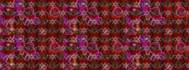 Organik elementler. Raster deseni. Botanik çizim kalıbı. Suluboya etkisi.