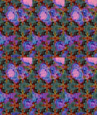 Mavi renkli, zarif çiçek buketli suluboya. Raster illüstrasyonu. Renkli Bahar Teması eskiz kalıbı. Düz Çiçek Elementleri Tasarımı.