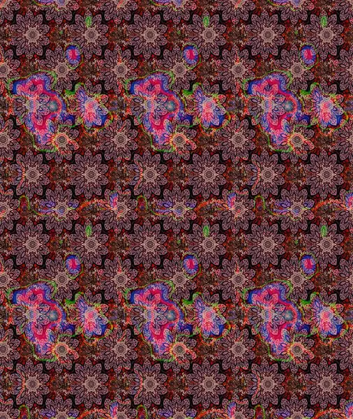 Vadinin pembe renkli çiçekleri. Raster çiçek desenleri çiziyor..