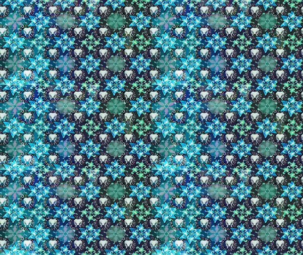 Çiçekli karalama şeklinde Raster çiçek deseni. Mavi renkli çiçekler. Yumuşak, bahar çiçekli arka plan.