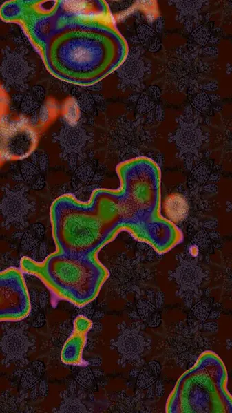 Klasik taslak çizimi. Raster çiçek izi. Çiçek kahverengi, gri ve siyah çizim deseni.