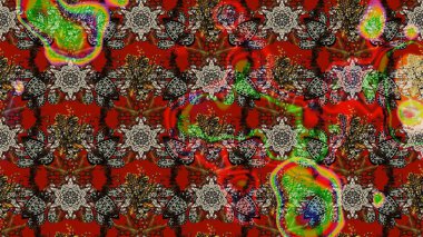 Raster Moda kumaş deseni. Şirin çiçekler. Çizgi çizimi deseni.