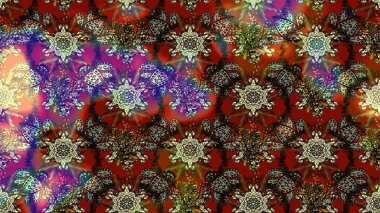 Modaya uygun kumaş deseni. Düz Çiçek Elementleri Tasarımı. Renkli Yaz Temalı eskiz kalıbı. Sevimli çiçek raster deseni.