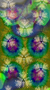 Küçük renkli çiçekler. Küçük çiçekte güzel bir desen. Moda baskıları için zarif bir şablon. Motley illüstrasyonu. Çiçekli bahar çiçekleri. Çizim.