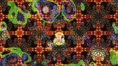 El çizimi, soyut ve süslü elementler. Kahverengi renkli. Klasik çiçekler. Yaz çiçekleri teması. Suluboya resim taklit Raster illüstrasyonu.