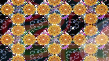 Çiçekli tebrik kartı. Raster illüstrasyonu. Doğum günü kartı ya da düğün davetiyesi. Kahverengi renklerde. Suluboya çiçek buketi. Çiçek arka planı.