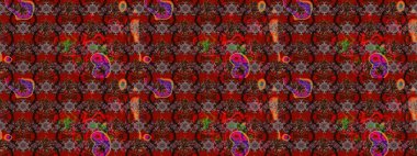 Nazik, narin çiçek arkaplanı. Çiçekli karalama şeklinde Raster çiçek deseni. Kahverengi, kırmızı ve siyah renkte çiçekler.