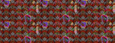 Renkli Bahar Teması eskiz kalıbı. Düz Çiçek Elementleri Tasarımı. Gri, kırmızı ve kahverengi renklerde zarif çiçek buketi suluboya. Raster illüstrasyonu.