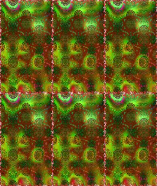 Raster Hip kumaş deseni. Kusursuz Vintage Çiçek Deseni.