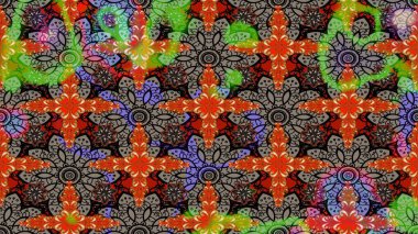 Bej renklerde bahar çiçekleri. Çiçekli karalama şeklinde Raster çiçek deseni. Raster illüstrasyonu.