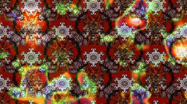 Düz Çiçek Elementleri Tasarımı. Çiçek deseni. Renkli Bahar Teması eskiz kalıbı. Raster çizimi. Güzel kumaş deseni..