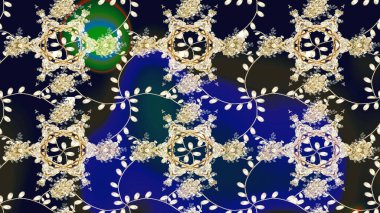 Tekstil veya kitap kapakları, imalat, duvar kağıtları, baskı, hediye paketi ve yapıştırma kitabı için çiçek eskizi geçmişi. Küçük çaplı çiçeklerdeki basit şirin desenler. Raster illüstrasyonu.