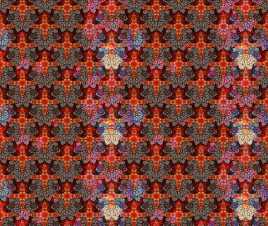 Kullanılabilir Tekstil, tebrik kartı, boyama kitabı, telefon durumda yazdırma için. Hint çiçek desenli madalyon desen. Raster kına dövme tarzı. Etnik Mandala süsleme.