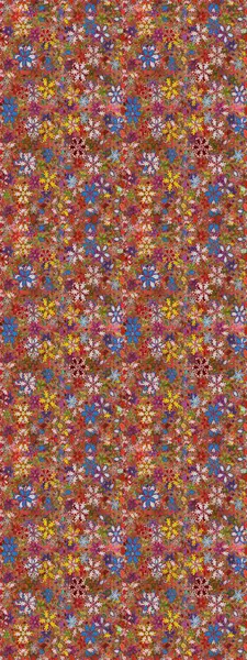 Kahverengi ve kırmızı renkte çiçekler. Nazik, narin çiçek arkaplanı. Raster çiçek desenli ve çiçekli..