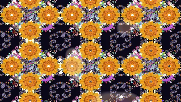 Güzel kumaş deseni. Çizim raster deseni. Çiçek arka planı.