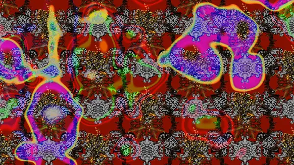 Şirin, zarif çiçekler Raster illüstrasyonu. Yapraklı çizim şekli. Davetiye ve kartpostal tasarımı için dekoratif çiçek unsurları. Poster ya da kapak için arka plan. Tekstil için figür.