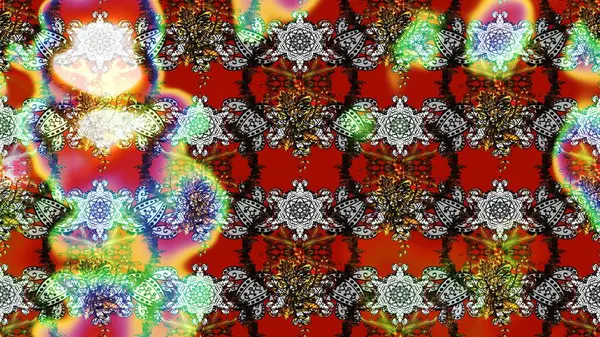 Raster. Düz Çiçek Elementleri Tasarımı. Renkli Bahar Teması çizim şablonu.