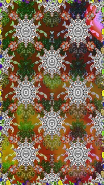 Süslü kumaş deseni. Raster deseni. Çiçekli, suluboya desenli kusursuz çiçek deseni.