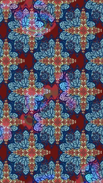 Çiçek desenli eskiz. Gömlek baskısı için çiçek boyası. Mavi renkte çiçekler.