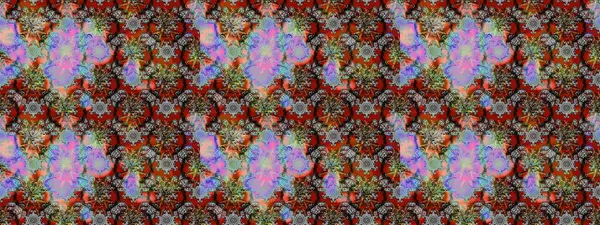 Kabile sanatı boho baskısı, klasik çiçek arkaplanı. Soyut etnik raster çizim kalıbı. Arkaplan dokusu, duvar kağıdı, çiçek teması gri, kahverengi ve nötr renkler.