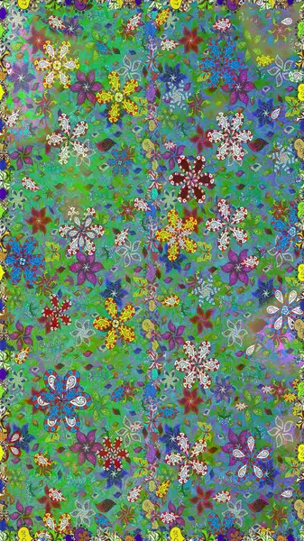 Çiçekleri, deniz kabukları, mandalaları ve suluboya efektleriyle donanma geçmişi. Yatak çarşafları, ceket, paket tasarımı, kumaş ve moda kavramları için tekstil baskısı. Kusursuz etnik tasarım.