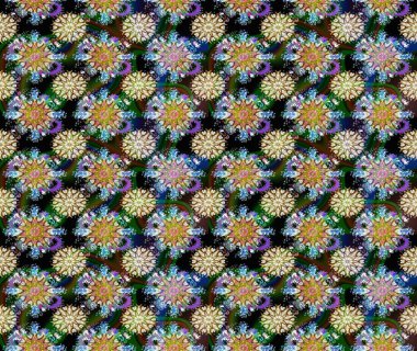 Yumuşak fayans. Raster 'ın taze dokusu. Yumuşak pamuk tasarımı. Klasik çiçek desenli. Paketleme, tekstil, duvar kağıdı için çiçek arkaplanı.