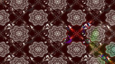 Hediye ambalaj kağıdı, tebrik kartları, posterler ve pankart tasarımı. Kahverengi renkli çiçekler. Raster düz çiçek çizim deseni.