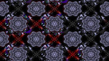 Küçük çiçekte güzel bir desen. Moda baskıları için zarif bir şablon. Motley illüstrasyonu. Küçük renkli çiçekler. Çiçekli bahar çiçekleri. Çizim.