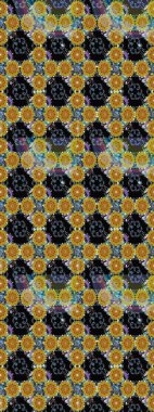 Raster Henna tarzı. Tebrik kartı geçmişi, boyama kitabı, arkaplan ve tekstil için kullanılabilir. Sınır Kızılderili çiçekli paisley patten. Kusursuz süs izi. Etnik Mandala havlusu.