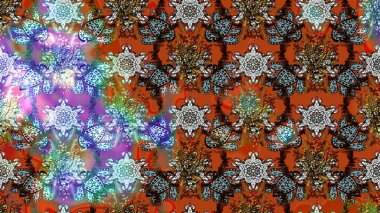 Zentangle soyut çiçekleri. Karalama çiçeği. Renkli Bahar Teması eskiz kalıbı. Güzel kumaş deseni. Düz Çiçek Elementleri Tasarımı. Raster illüstrasyonu.