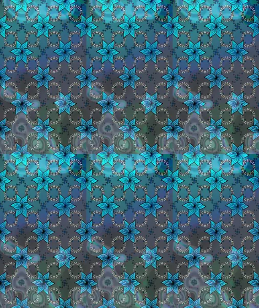 Mavi renkli çiçekler. Küçük çiçekte sevimli çiçek deseni var..