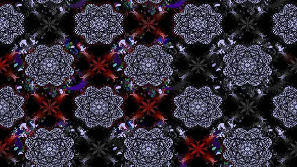 Küçük çiçekte güzel bir desen. Moda baskıları için zarif bir şablon. Motley illüstrasyonu. Küçük renkli çiçekler. Çiçekli bahar çiçekleri. Çizim.