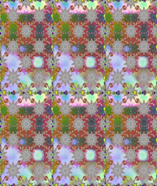 Üretim, duvar kağıdı, baskı, hediye paketi ve scrapbooking Tekstil veya kitap için çiçek sorunsuz arka plan kapsar. Raster resim. Küçük ölçekli çiçek basit şirin desen.