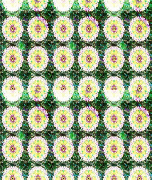 Raster Illustrasyon 'daki Çiçek Deseni' nin son moda çizimi. Renkli Yaz Temalı eskiz kalıbı. Güzel kumaş deseni. Düz Çiçek Elementleri Tasarımı.