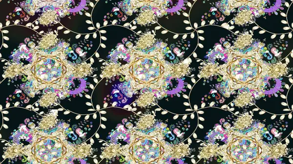 Raster illüstrasyonu. Gri renklerde. Çiçek. Taslak dekoratif arka plan, çiçek mandala.