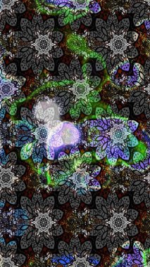 Çiçek arkaplanlı soyut zarafet eskiz deseni. Raster Güzel kumaş deseni.