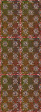 Tekrar eden çiçek arkaplanı, zarif kahverengi çiçek duvar kağıdı. Kahverengi renklerde çiçek desenleri, el yapımı papatyalar, papatyalar..