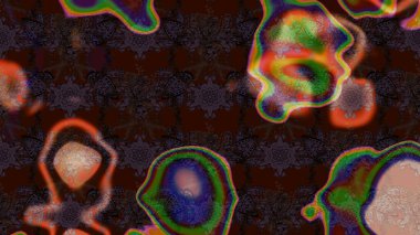 Raster illüstrasyonu. Şatafatlı bahar bahçesi dokusu. Çiçek deseni. Çiçek çizimi arkaplanı.