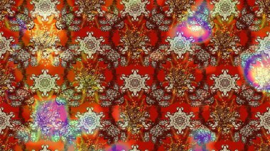 Küçük çiçekteki sevimli çiçek deseni. Modaya uygun kumaş deseni. Raster illüstrasyonu. Tony 'nin kumaş desenini çiz.