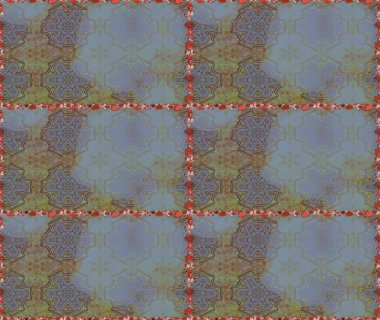 Düz Çiçek Elementleri Tasarımı. Renkli Yaz Temalı Kusursuz Arkaplan. Modaya uygun kumaş deseni. Sevimli çiçek raster deseni.